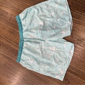Caden Lane Aqua Swirl Athletic Shorts